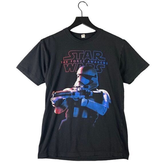 Force Awakens Star Wars‎ T-Shirt Mens Size Medium Stormtrooper Graphic Tee Black - Picture 1 of 11